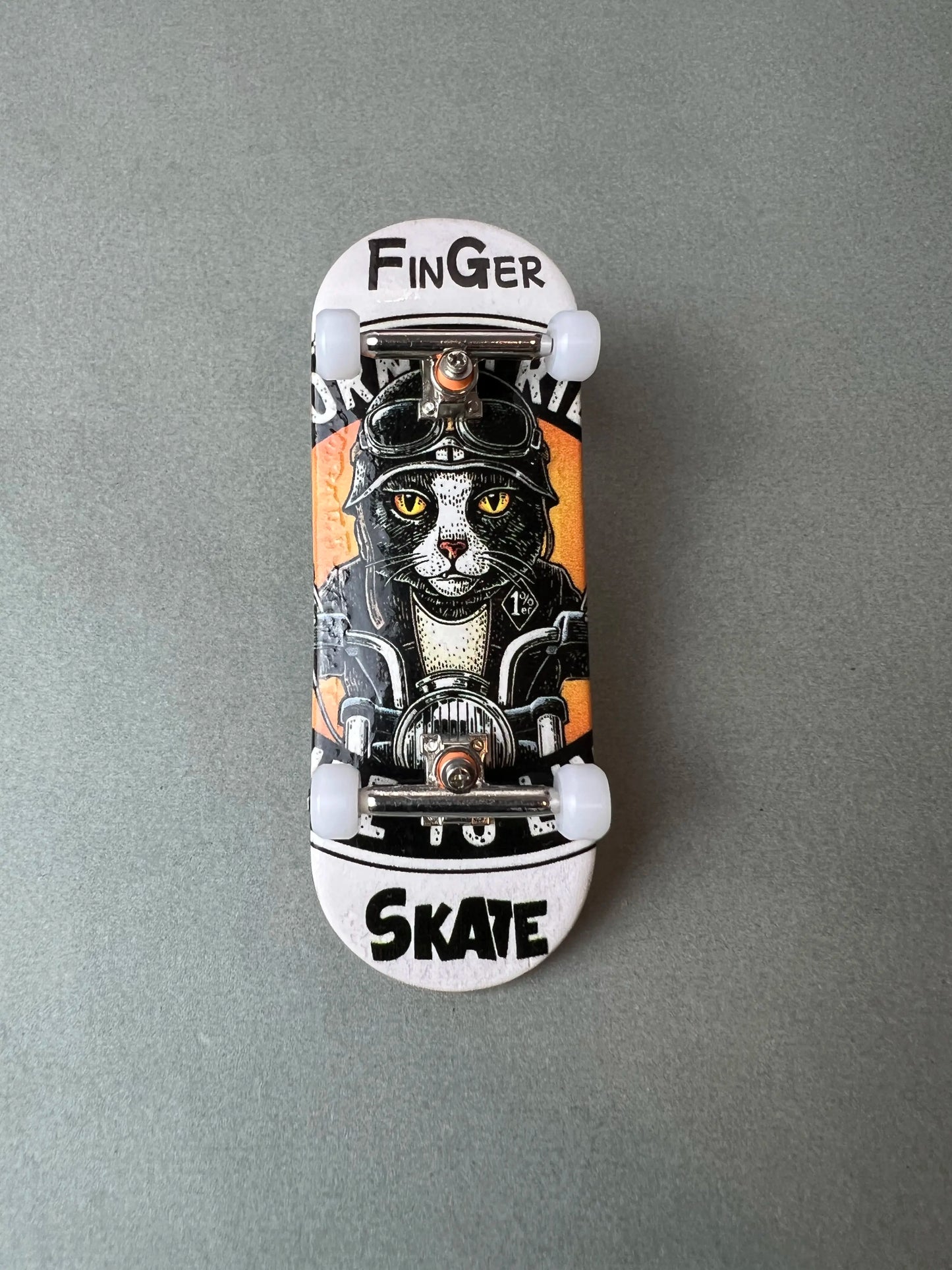 Fingerboard Pro de 34 mm Feline Flash con gráfica de gato